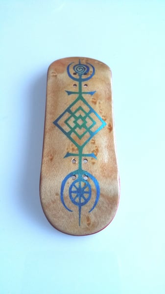 Image of Birds eye Maple Nordic Compass  33.7mm