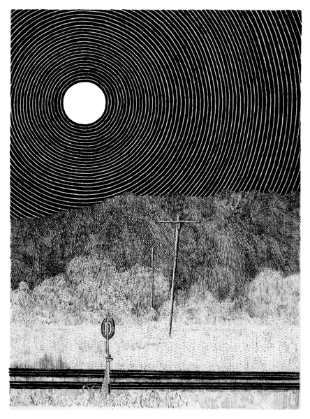 Image of "Irradiant Fullmoon Mysticism" - Print