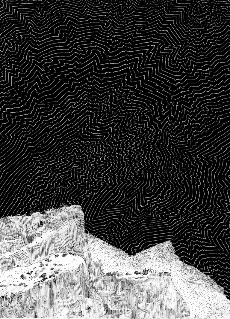 "Tattered Evening Cloth" - Print