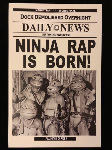 Image of Ninja Rap Is Born Print