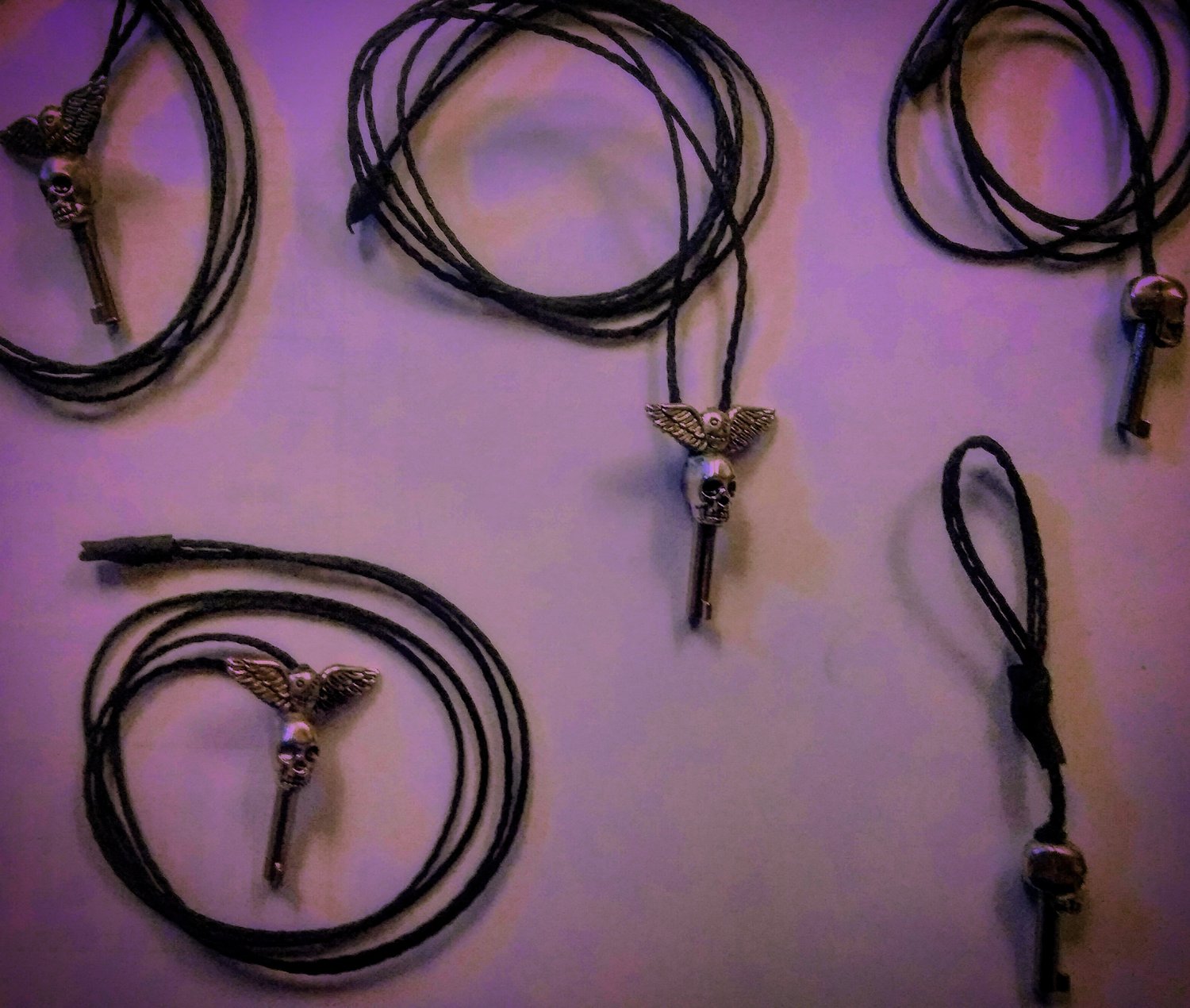 Image of Skelekey Escape Necklaces, Regular & Winged Death 