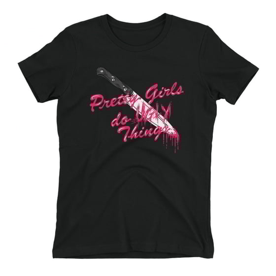Image of Knife fight logo Ladies T