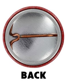 Custom 1" Round pin back buttons