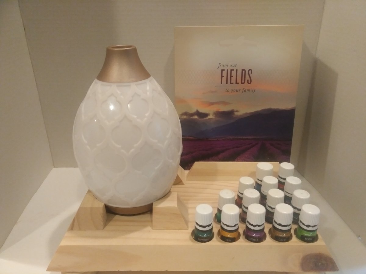 Essential Oil Class Display Unique "Double Holes" either