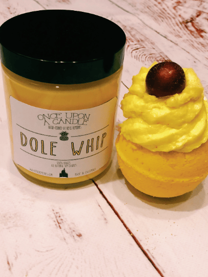 Image of Dole Whip Inspired Candle and Bath Bomb Set