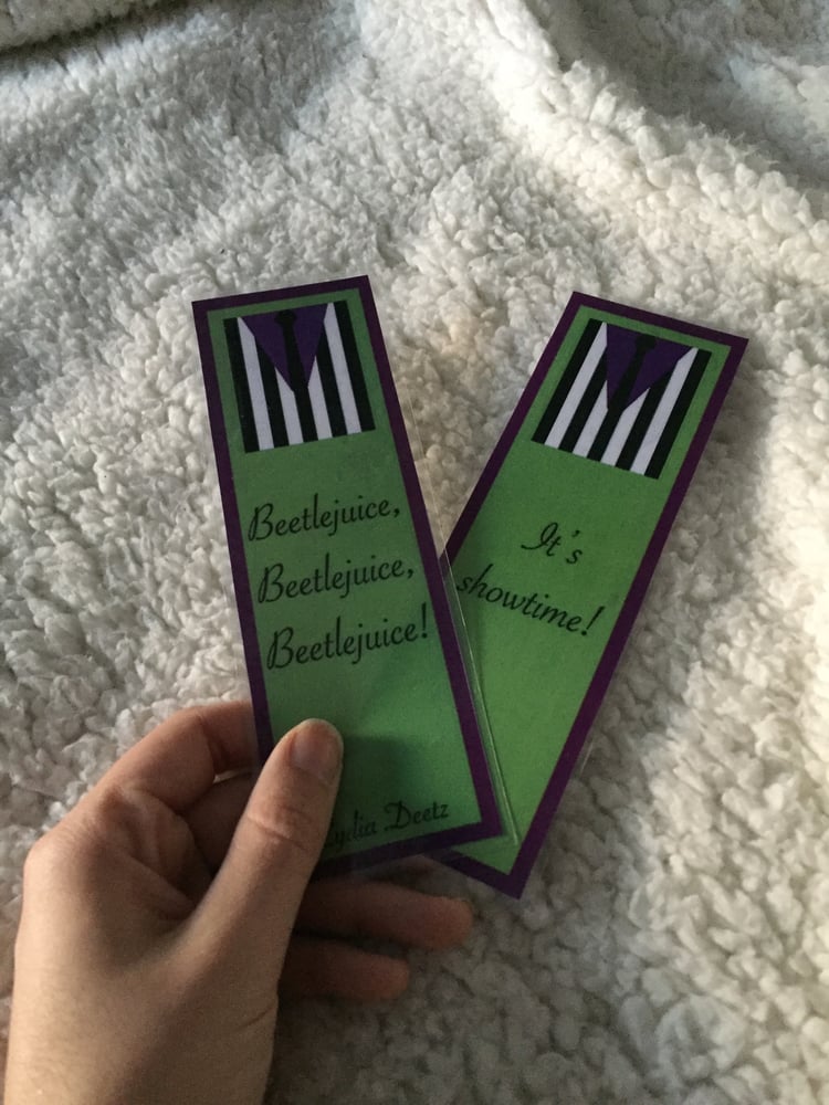 Image of Marcapáginas Beetlejuice