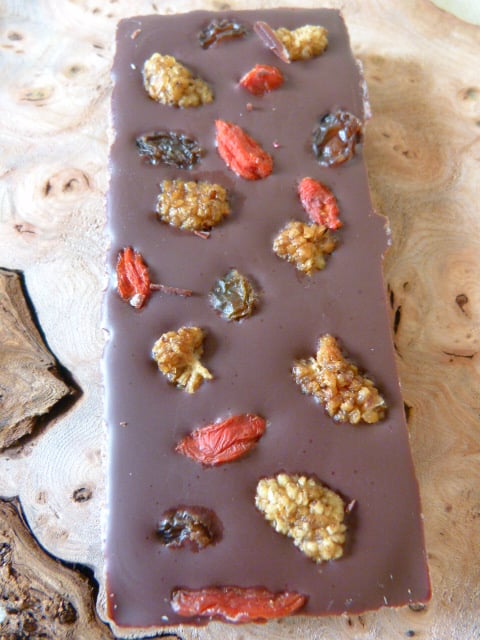 Image of Goji & Mulberry Chocolate Bar - Click For More Details