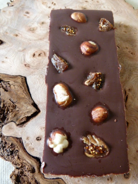 Image of Fig & Hazelnut Chocolate Bar - Click For More Details