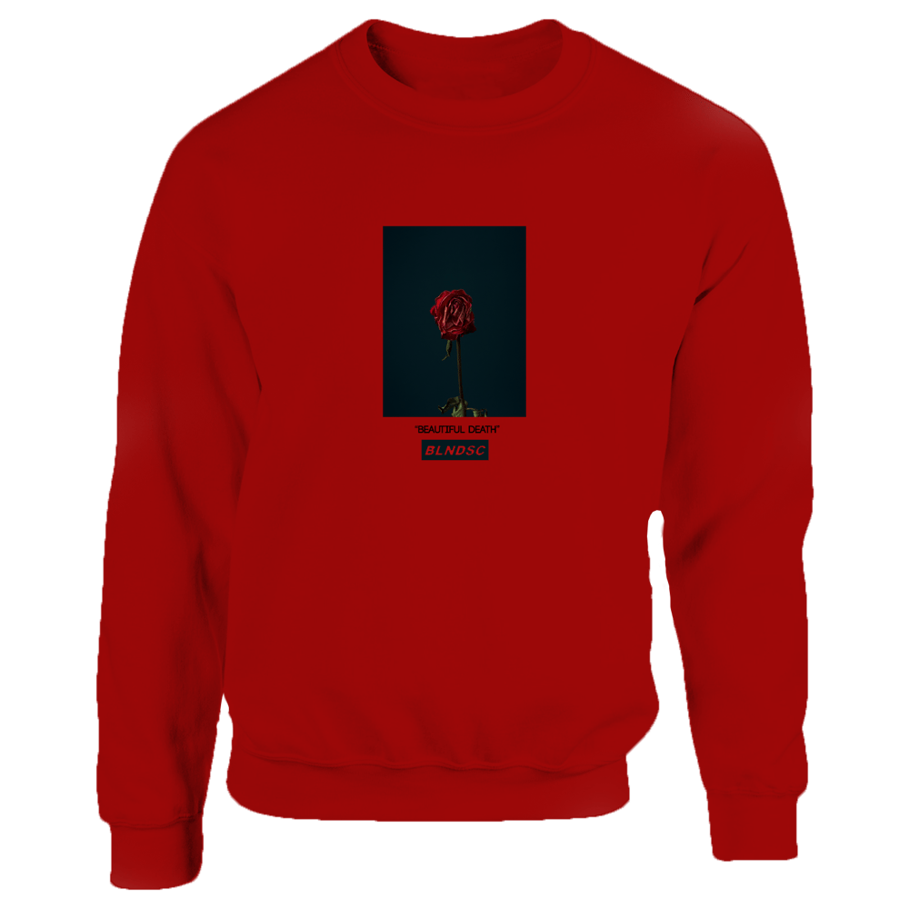 Image of Red "Beautiful Death" Sweatshirt