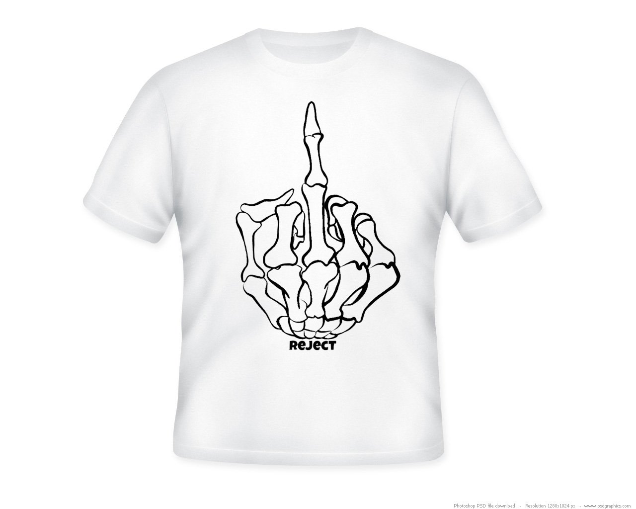 Image of Skeleton Middle Finger