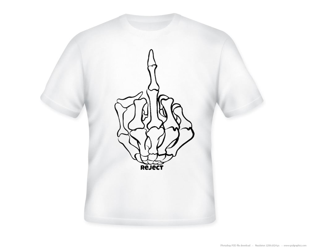 Image of Skeleton Middle Finger