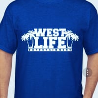 West Life Entertainment Blue Tee