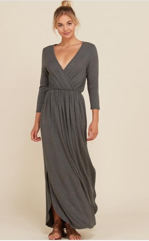 Image of SHELLY Wrap Front Maxi