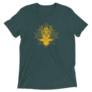 Image of "Ascending Pineal Being" Unisex Triblend Short Sleeve T-Shirt Lightweight ,Durable, comfy and soft  