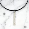 Personalised Bar Sterling Silver Pendant
