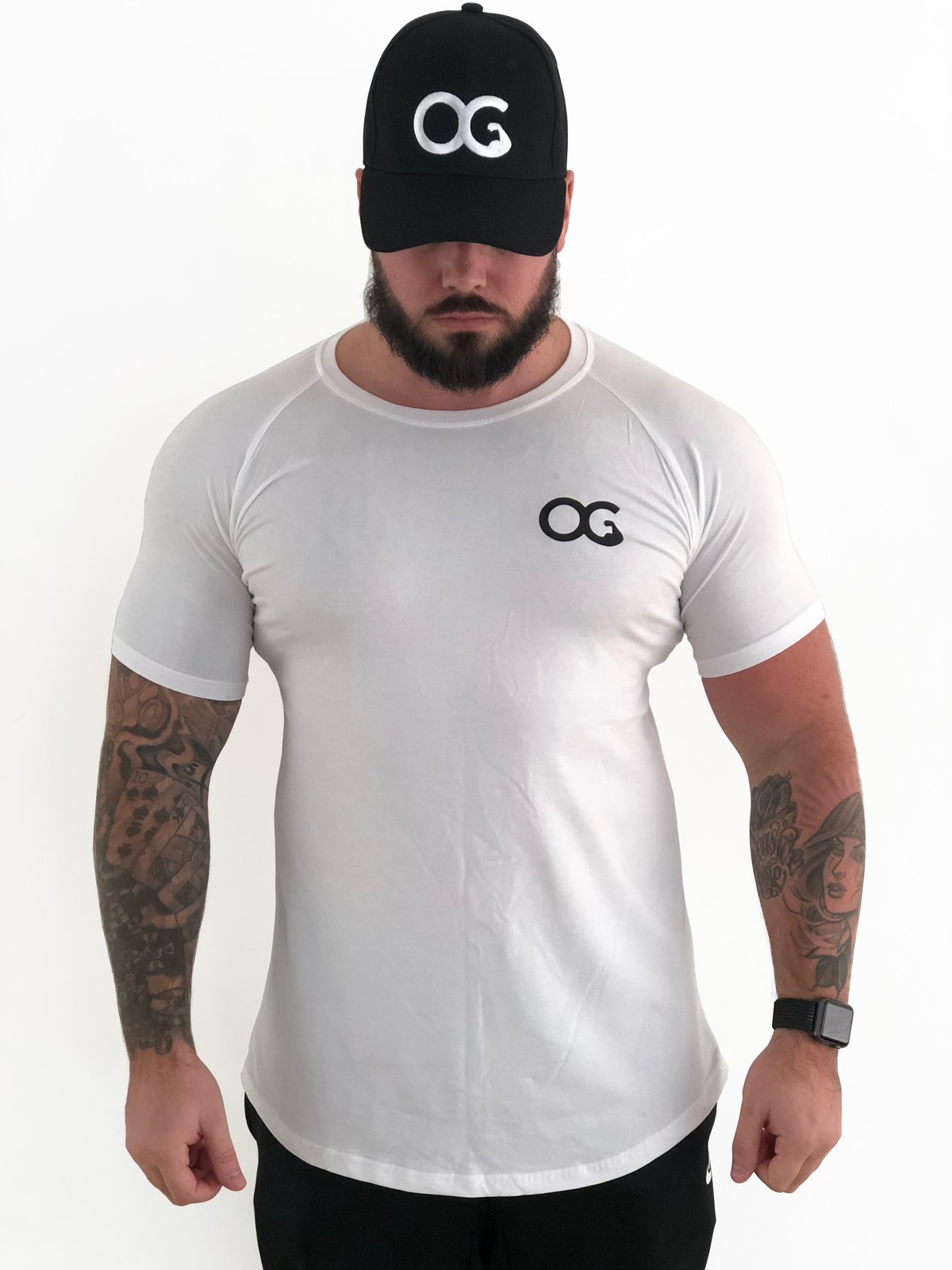 george tshirts white