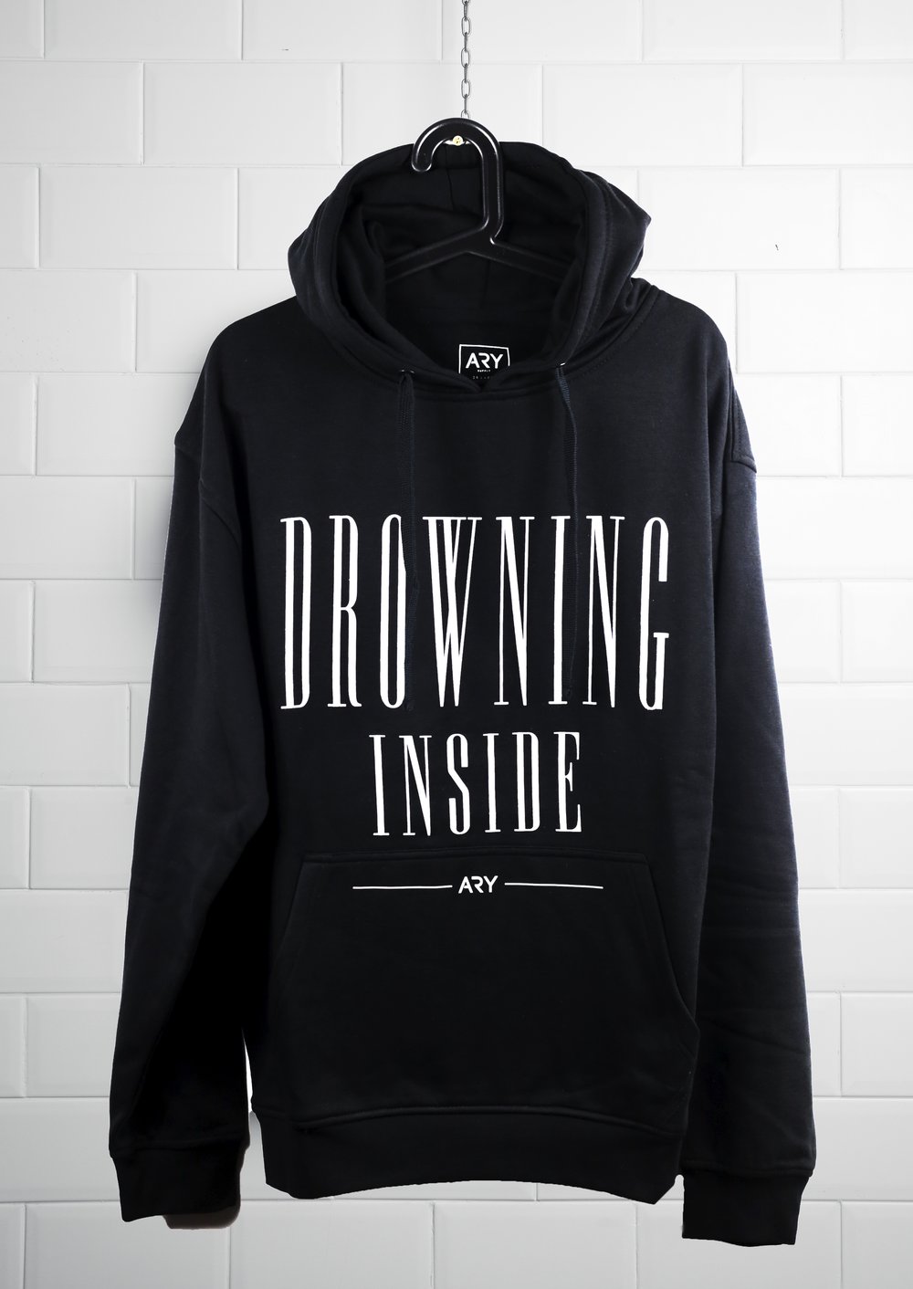 Image of New 'Drowning Inside' Black Hoodie