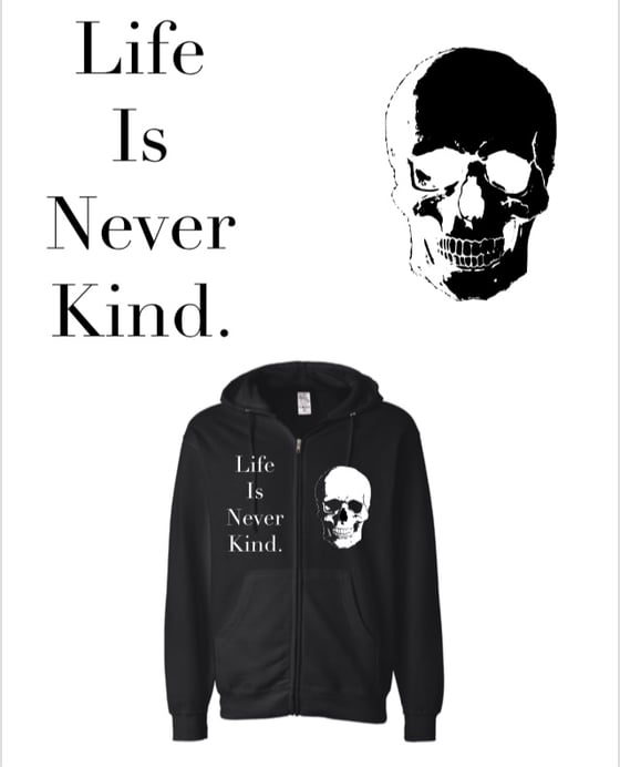 Image of Dolor Life Is Never Kind Hooded Sweatshirt