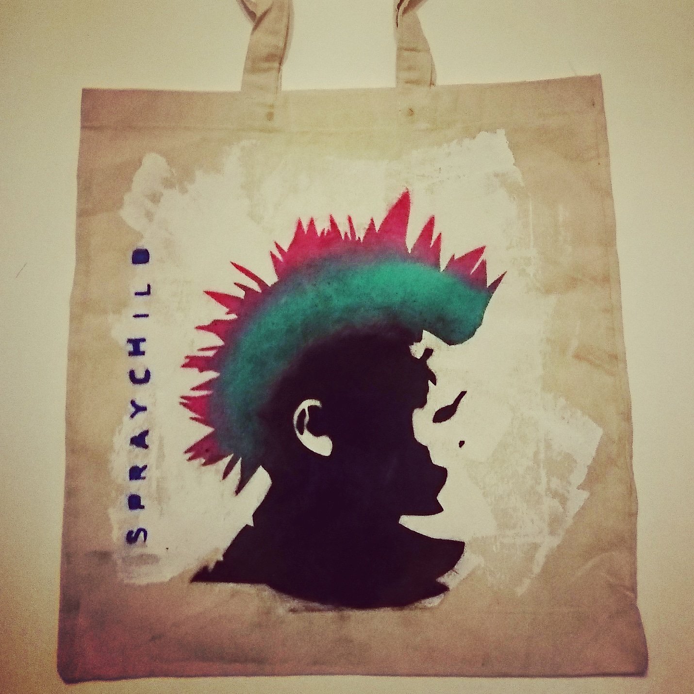 Image of Punk kid tote bag 