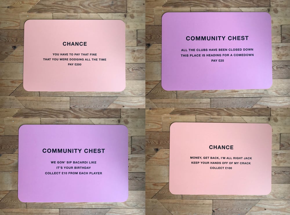 Image of Monopoly Chance & Community Chest Cards (set of 4)