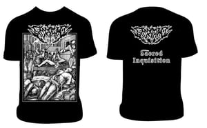 Image of EXCORIATION Sacred Inquisition T-shirt/Zip-Hoodie