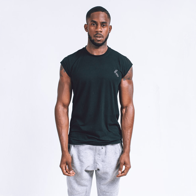 Image of Drop Shoulder "Level Up" Tee - Black