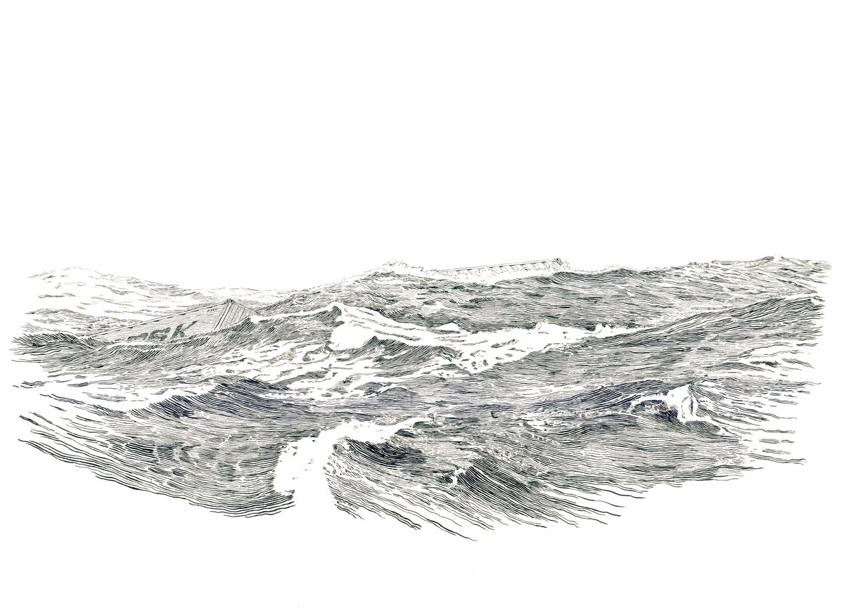 Image of The Big Sea 2- Letterpress Print