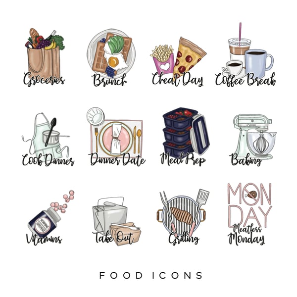 Image of Food Planner Icons