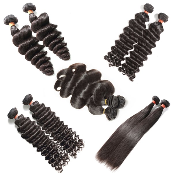 Image of 10A Original Raw Virgin Brazilian Human Hair Weave Bundles Loose Deep Wave Can Bleach Up 2 Year Life