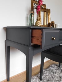 Image 2 of ANY COLOUR Dark grey stag dressing table & stool