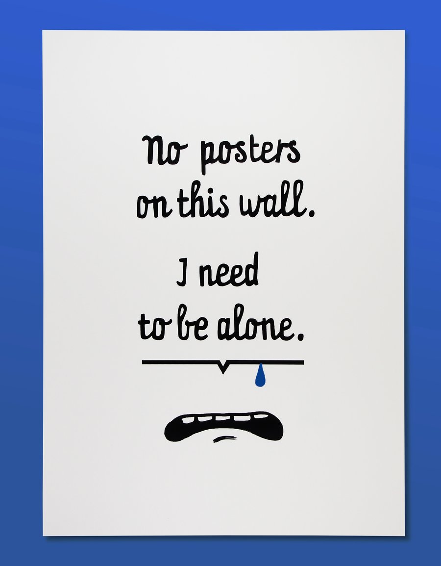 Image of POSTER SAYS — alone