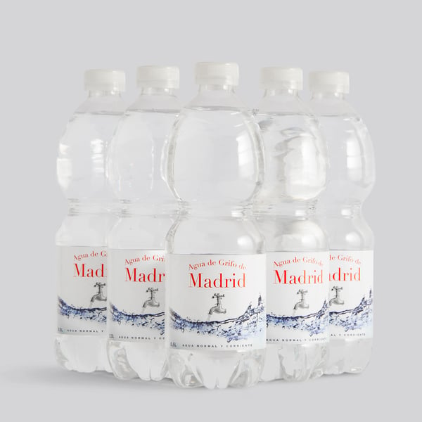 Image of Pack 5 Botellas Agua de Grifo de Madrid