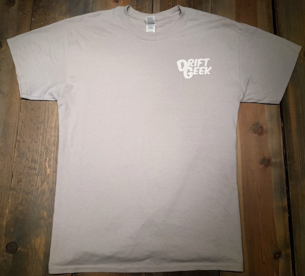 Image of Drift Geek Triangle Logo Tee (Ice Grey)