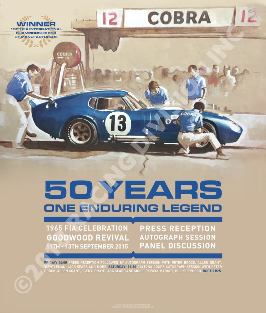 Image of 2015 GOODWOOD REVIVAL COMMEMORATIVE POSTER