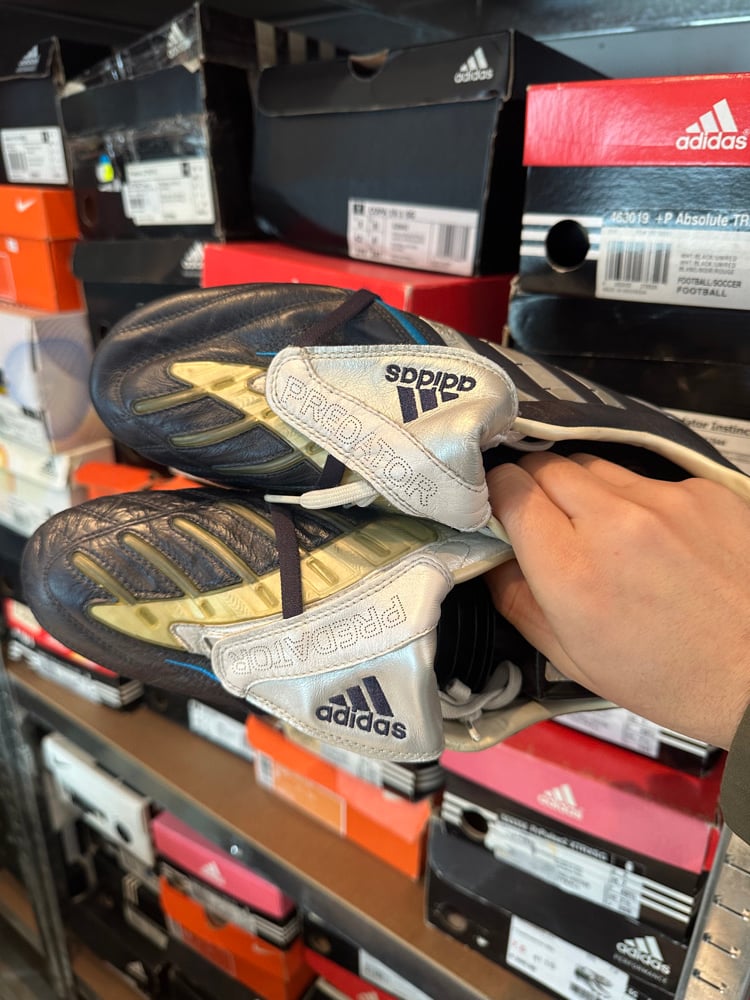 Image of Adidas Predator powerswerve FG worn blue