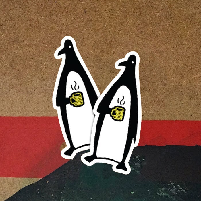Image of "Chillin" Penguin Sticker