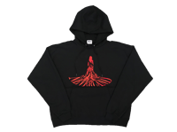 Image 1 of Oyster Dress Cropped Hoodie (blk/red)