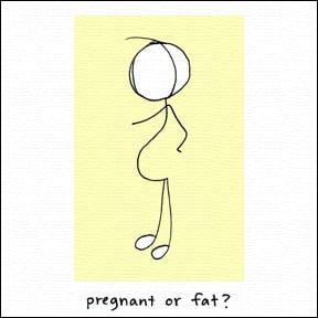Image of pregnant or fat?