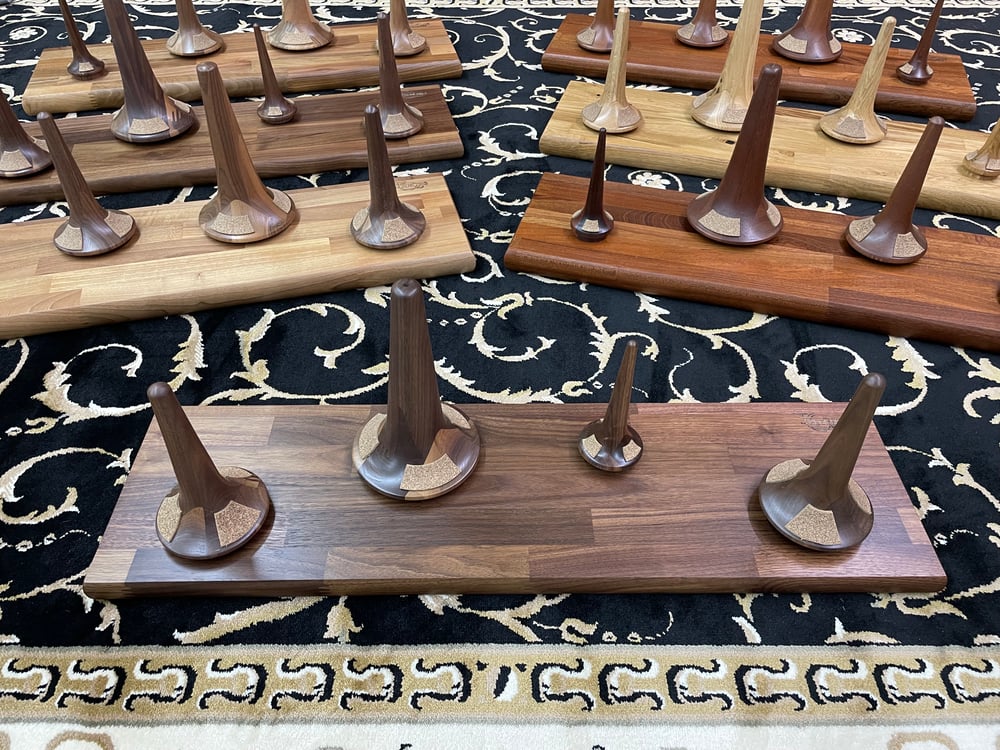 Walnut Trumpet Stand