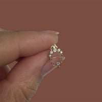 Image 1 of media luna stud