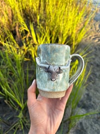 Image 1 of Turquoise Longhorn Mug