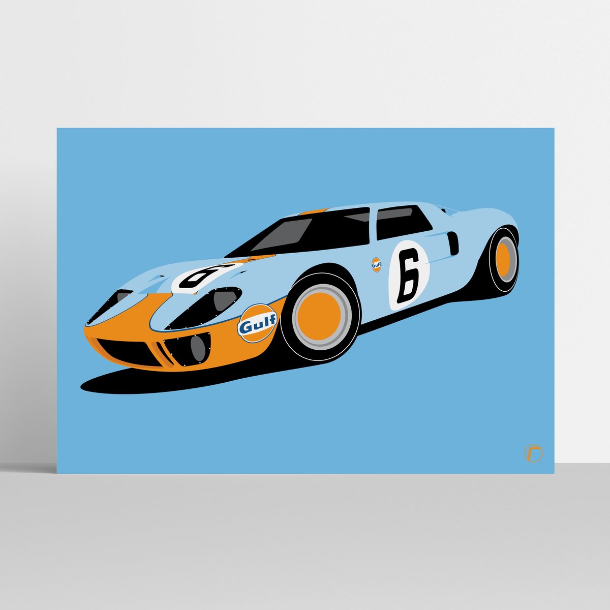 Ford GT40 | Gulf Racing 1969 | Racing Line Designs