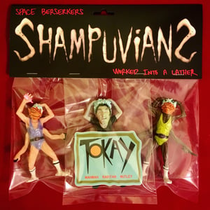Image of Shampuvians Halloween Set B: "JACKAL LANTERNS" (orange masks/green & purple tunics)