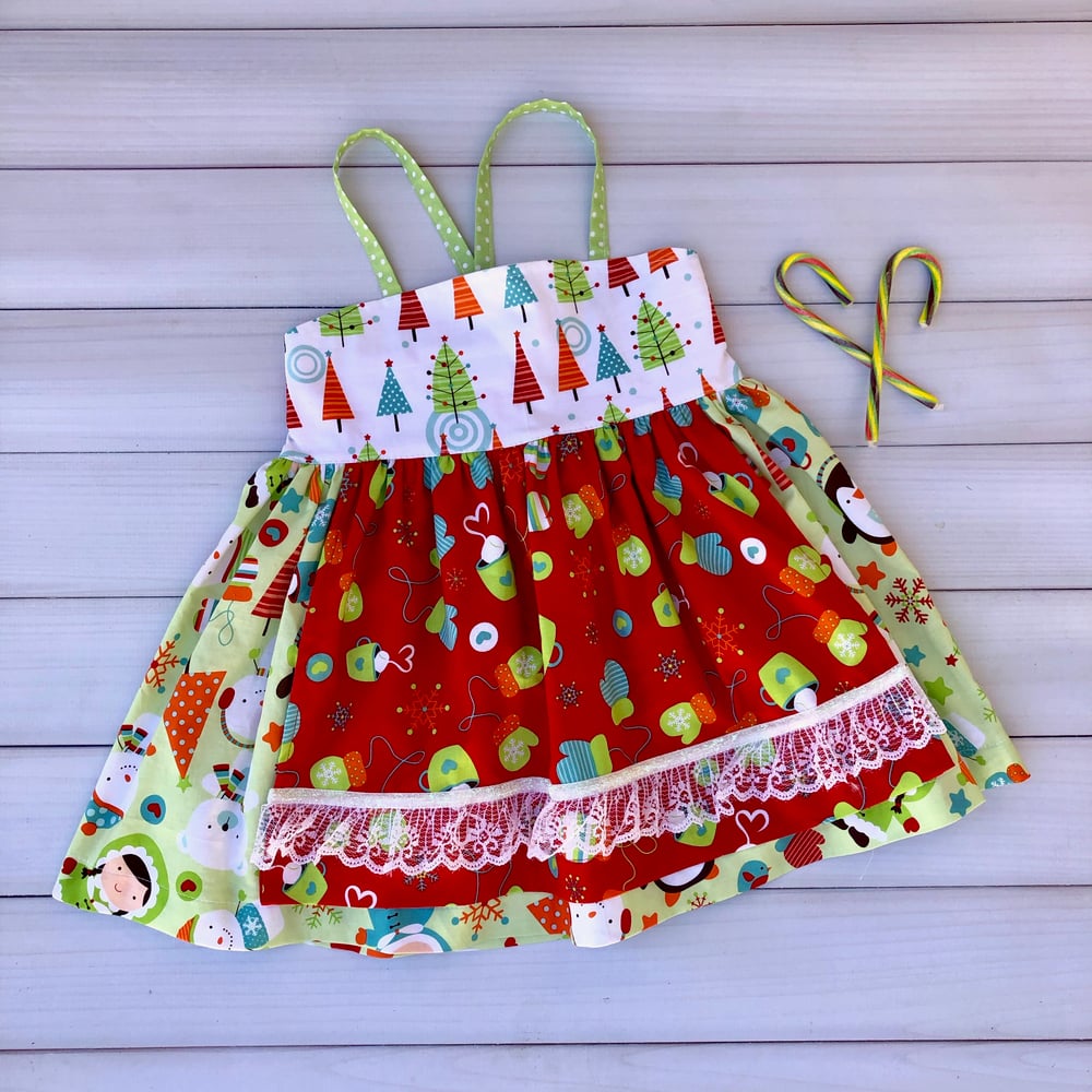 Image of Candy Cane Jane Ellie Apron Top 