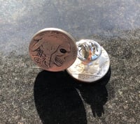 Image 3 of Buffalo Nickel Skull Cuff Pins