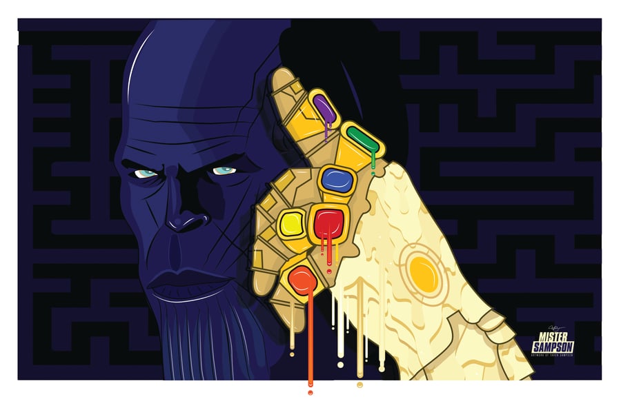 Image of "THANOS THE G.O.A.T." POSTER PRINTS