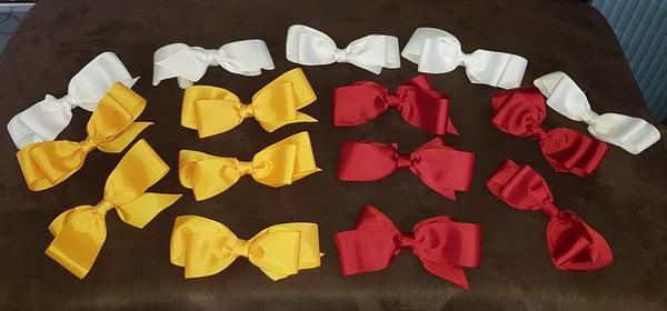 Image of Hair Bows in School colours