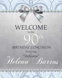 90th Birthday Welcome Sign