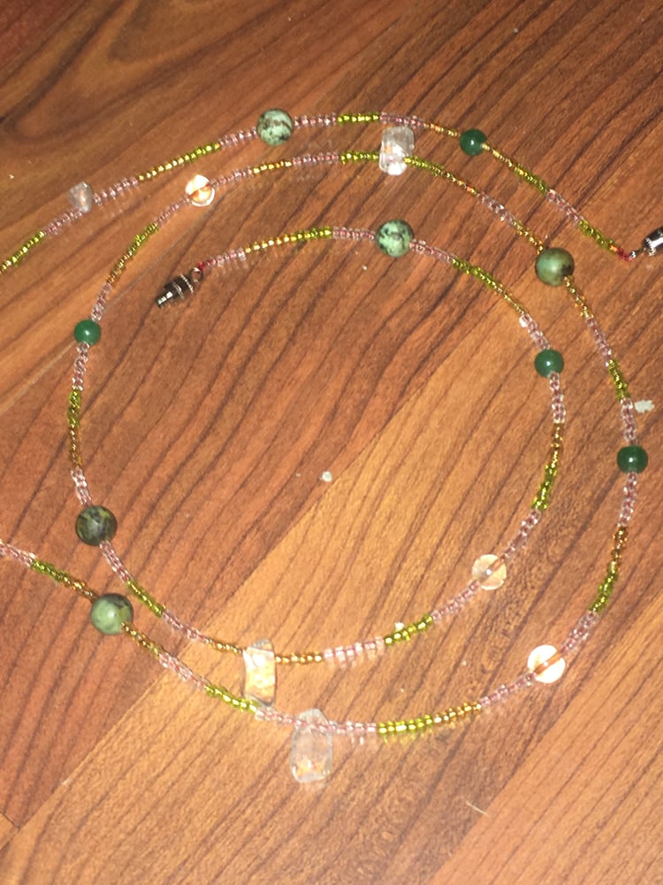 Image of Green dragon waist beads 