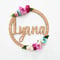 Image of Bamboo & floral name wreath